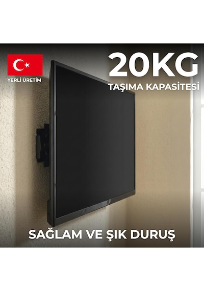 Lexroo Sabit Tv Askı Aparatı 22-42 İnç Duvara Montaj Aparatı