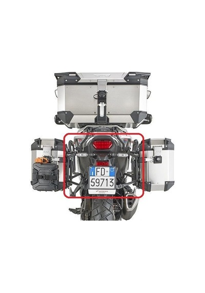 Honda Xl 750 Transalp 23 26 Outback Yan Çanta Demiri Givi Plo1201cam Siyah