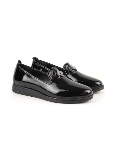 Libero Kadın Loafer Babet Günlük Hakiki Deri Parlak Rugan Çiçek Toka Detaylı Esnek Kauçuk Taban L061.538 Siyah Libero Kadın Loafer Babet Günlük Hakiki Deri Parlak Rugan Çiçek Toka Detaylı Esnek Kauçuk Taban L061.538 Siyah