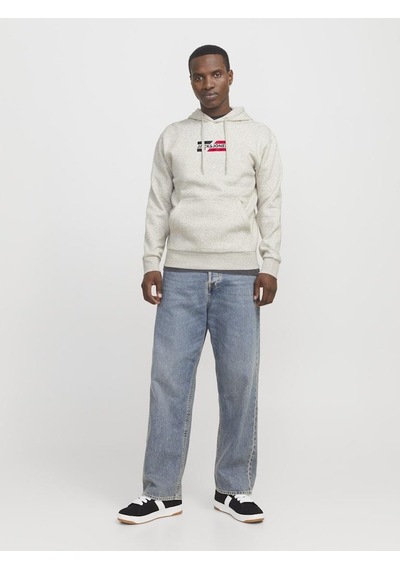 Jack & Jones Jjcorp Graphıc Sweat Hood Noos Beyaz