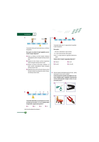 8. Sınıf LGS Fen Bilimleri Sınav KoçU PEKİŞTİRME&PERFORMANS Soru
