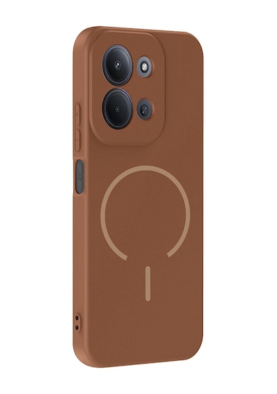 Xiaomi Redmi 15c Kılıf M-safe Şarj Özellikli Zore Meta Kapak Mürdüm