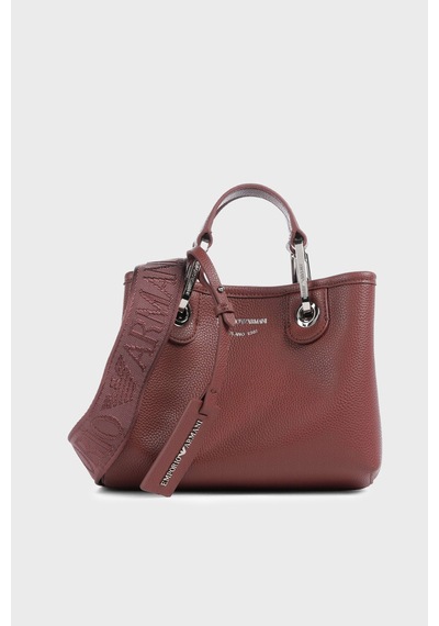 Emporio Armani Logolu Çıkarılabilir Askılı Çanta Kadın Çanta Ew000382 Af12036 M6453 Bordo