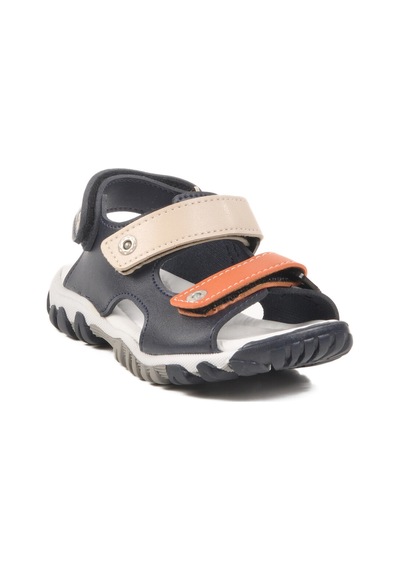 Lacivert Turuncu Cırtlı Erkek Çocuk Spor Sandalet 173110 P Lacivert -  Turuncu