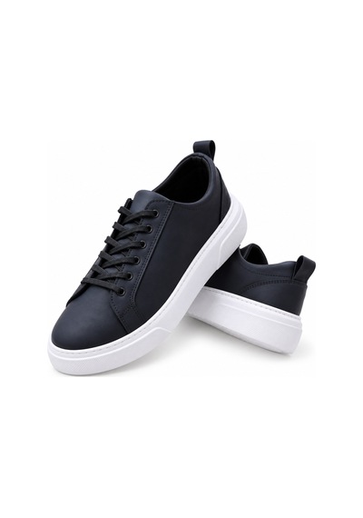 Yalçın Erkek Casual Bağcıklı Ortopedik Rahat Kaymaz Taban Sneaker Ayakkabı Lacivert - 919615758 Lacivert