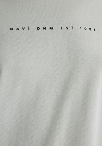 Mavi - Mavi Baskılı Gri Tişört 1613147-70148 Gri Mavi - Mavi Baskılı Gri Tişört 1613147-70148 Gri