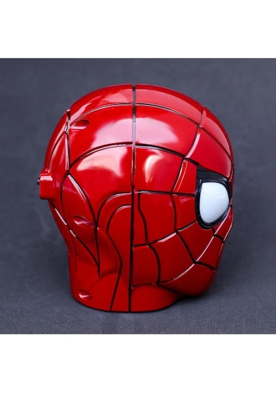 Spiderman Örümcek Adam Kablosuz Bluetooth Hoparlör Stereo Hoparlör Led Işık Kırmızı
