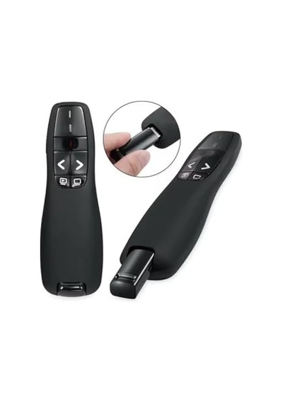 Telefon -bilgisayar - İpad Ve Uyumlu Kablosuz Sunum Kumandası - Type-c Siyah