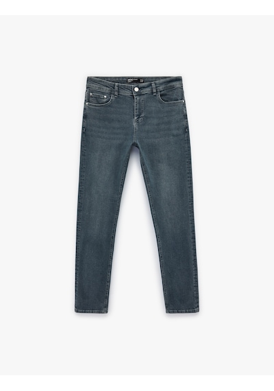 Koton Normal Bel Cepli Pamuklu Slim Fit Jean Pantolon - Brad Jean İndigo Stone 6sam40142nd İndigo - Taş Koton Normal Bel Cepli Pamuklu Slim Fit Jean Pantolon - Brad Jean İndigo Stone 6sam40142nd İndigo - Taş