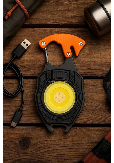 Çok Fonksiyonlu Mini Led Lamba Anahtarlık Ve Çakmak Şarjlı Taşınabilir Kamp Lambası 7 Işık Modlu Şarjlı Acil Genel