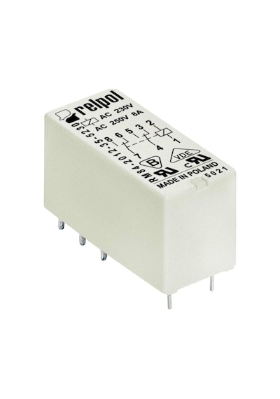 Relpol Rm84-2012-25-5230 - 230 Vac 8a - Çift Kontak Röle