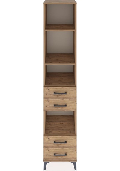 Hyperion Dolap 4 Raflı 4 Çekmeceli 44x44x221 Çam-çam Çam