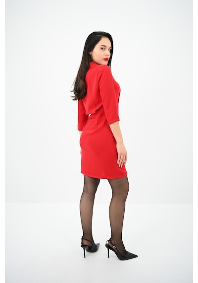 Koza Butik Kadın Yaka Taş İşleme Detaylı Elbise 5210-24 001