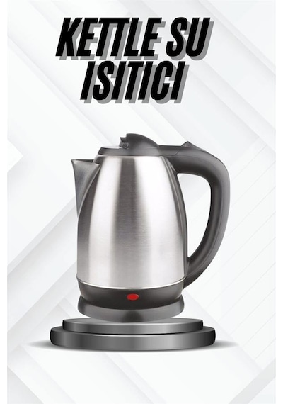 Kettle - 775 - Su Isıtıcı C F Priz Uyumlu 220 - 240 V Paslanmaz - Csmo-tex - Çelik Kablolu