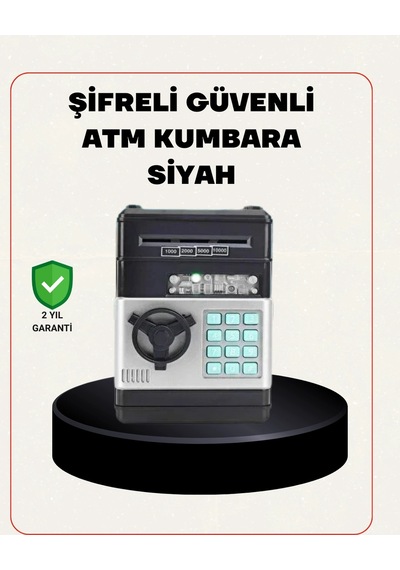 Para Kasası Görünümlü Elektronik Şifreli Kumbara