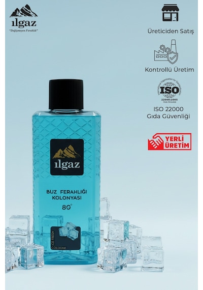 Ilgaz Buz Ferahlığı Kolonyası 4'lü Set 80 Derece 400 Ml Elegance Series