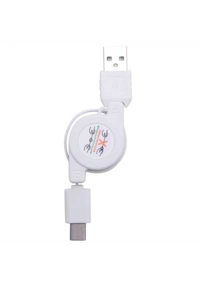 Alfais 6022 Usb To Type C Erkek Şarj Ve Veri Aktarım Kablosu Makaralı 75cm