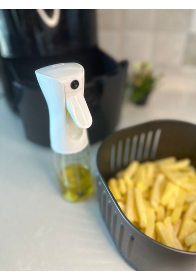 Sprey Yağdanlık Yağ Spreyi Airfryer Zeytinyağı Yağlık Beyaz Diğer
