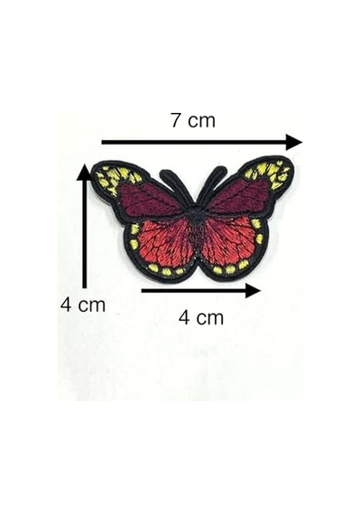 Kelebek Arma/ütü İle Yapışan Arma / 7x4 Cm /b10/, Saks