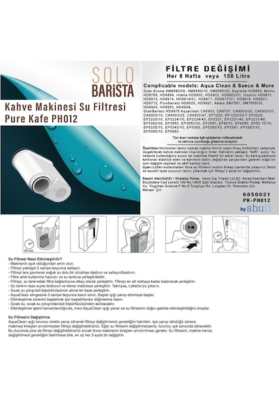 Philips Uyumlu Aquaclean Kahve Makinesi Kireç Önleyici Su Filtresi 8 Adet 8 Adet