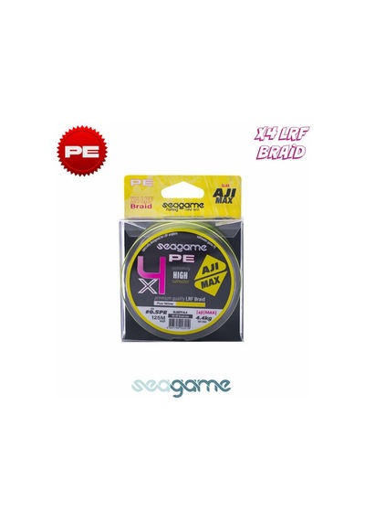 Seagame Ajı Max X4 Pe 125m 0.2 Fluo Yellow