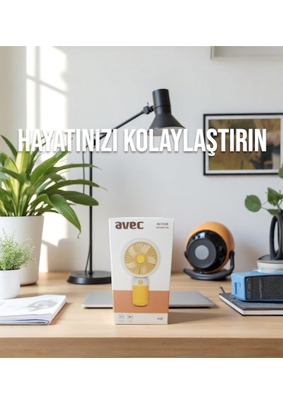 Avec Usb Şarjlı El Fanı I Mini Taşınabilir Fan I Yaz Serinleticisi I Vantilatör I Telefon Standlıı