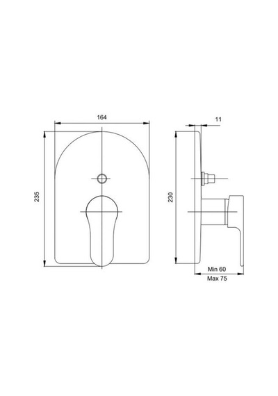 Eca - Delta Thermo Safe Ankastre Banyo Bataryası Sıva Üstü Grubu 2 Yollu - 102126823 Diğer