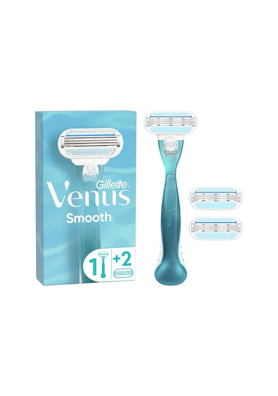 Gillette Venüs Smooth Kadın Tıraş Makinesi + Yedek Başlık 3'lü