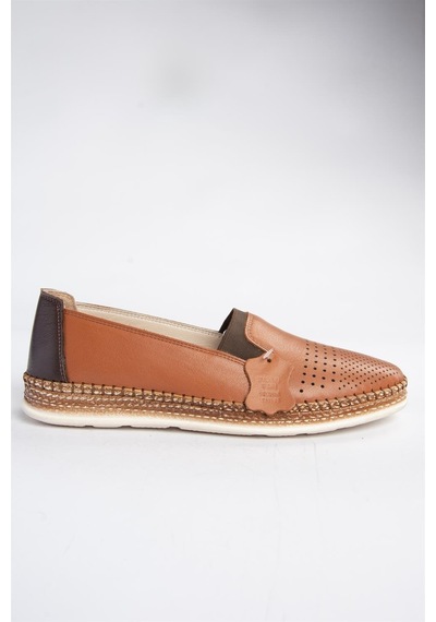 Fox Shoes P555003703 Taba Hakiki Deri Günlük Kadın Ayakkabı Taba-hakiki Deri Taba