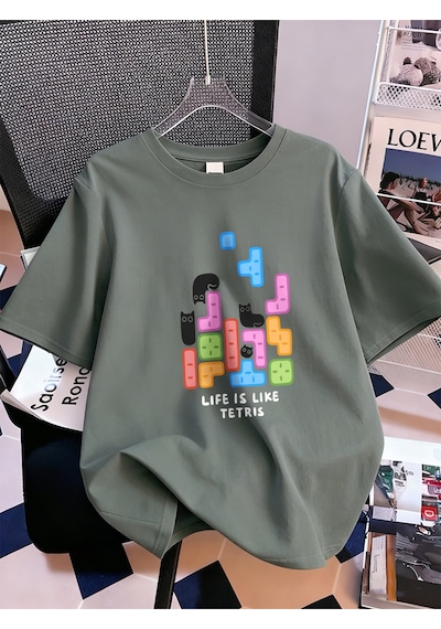 Noıssey Urban Pop Graphic Kadın Tişört Koleksiyonukod 5324 Füme