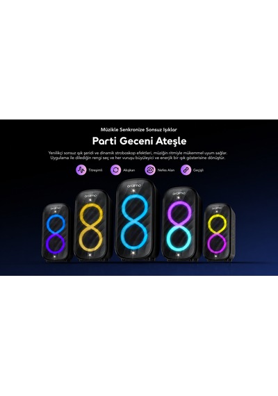 Oraimo Bluetooth Karaoke Hoparlör Obs-982 Speed Black