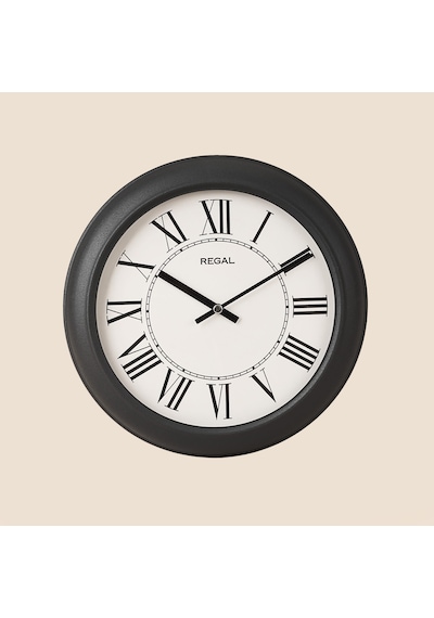 Retro Duvar Saati - Siyah - 29 Cm Çok Renkli