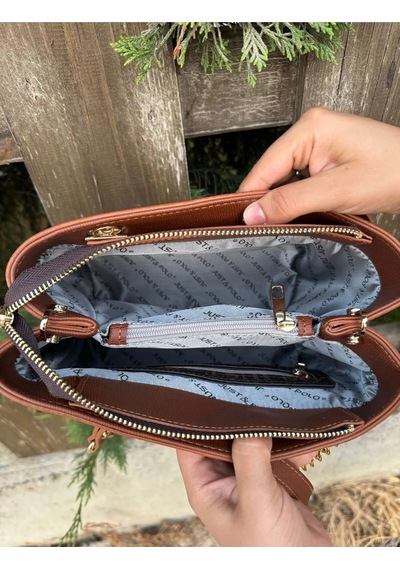 Just Polo Kadın Kahve Camel Yeni Sezon El Ve Omuz Çantası Kahve Taba Yeni
