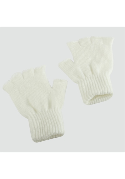 Unisex Ucu Kesik Yün Elidiven 30576 Beyaz