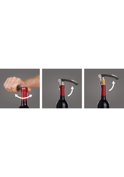 Vacu Vin Experience 6 Parçalı Şarap Seti, Şarap Pompası, Şarap Boşaltıcı, Garson Bıçağı, Yedek Tıpa, 68897