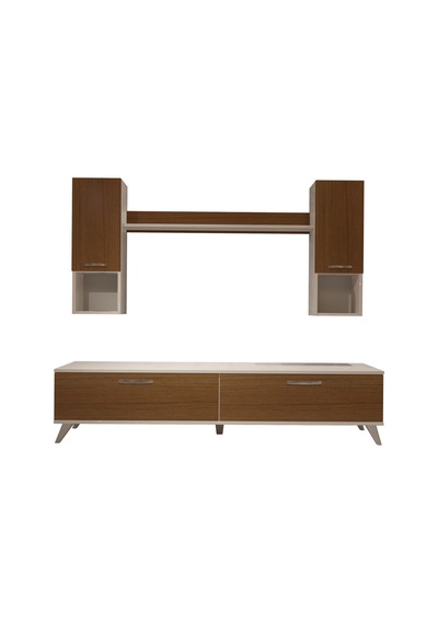 Decoraktiv Eko 5da Mdf Std Retro Tv Ünitesi Tv Sehpası Beyaz - Ceviz