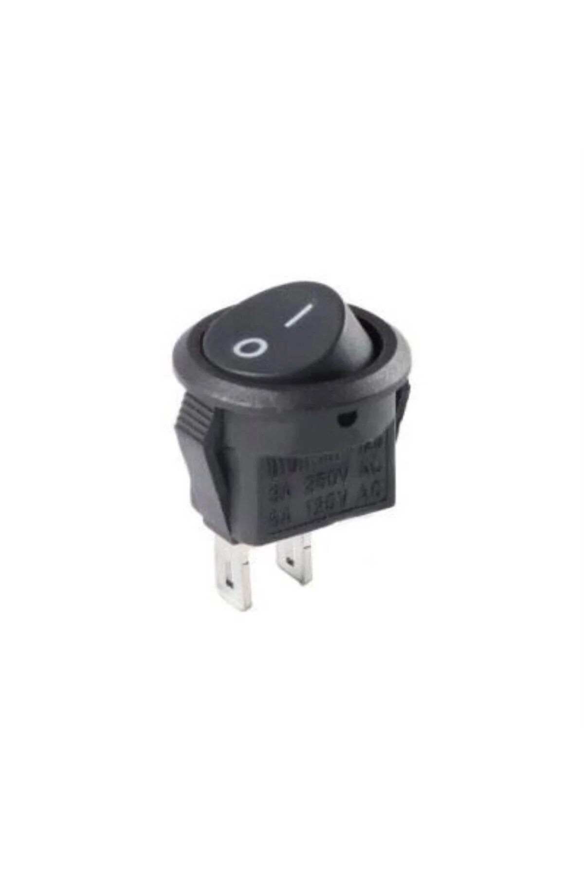 12v Yuvarlak On-f Anahtar Düğme Açma Kapama Siyah 10 Adet Anahtar On Of