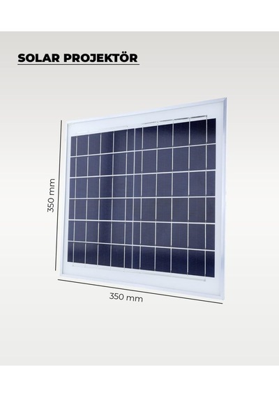 120w Solar Projektör Ip67 Beyaz Işık Su Geçirmez - Dış Mekan