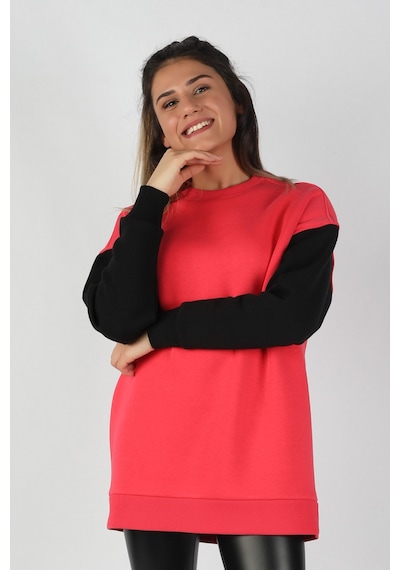 Kadın Kolları  Renkli Sweatshirt  Nar