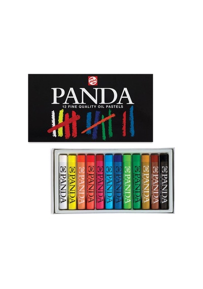 Talens Panda Yağlı Pastel 12 Renk Set Diğer