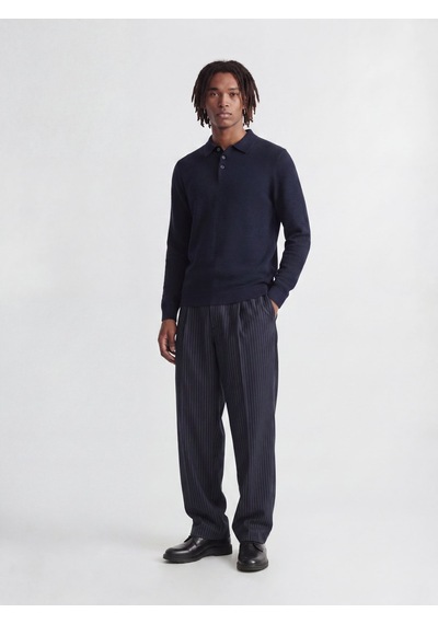 Jack & Jones Jprblurıley Knıt Polo Ls Lacivert