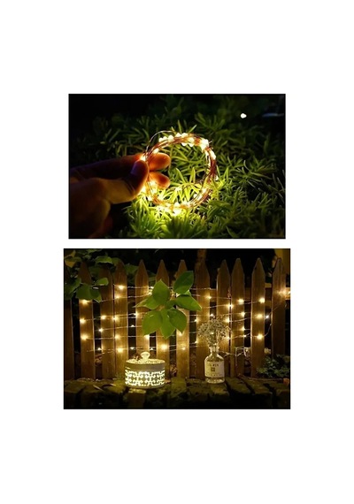 Solar Güneş Enerjili 20 Metre Peri Led Işık 200 Led 8 Mod Dış Bahçe Ağaç Balkon Aydınlatma Diğer