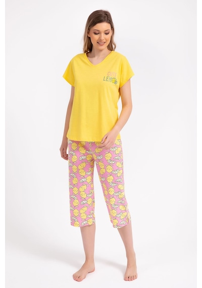 Arnetta Cute Lemon Sarı Kadın Kapri Takım 5274-28892 Sarı