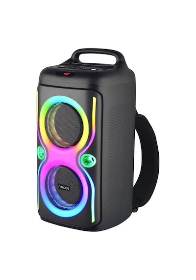 Mikado Md-66bt Thunderbag 40w 3600mah Çanta Taşıma Özellikli Usb/bt/tf/tws Rgb Işıklı Kablosuz Mikrofonlu Toplantı-parti