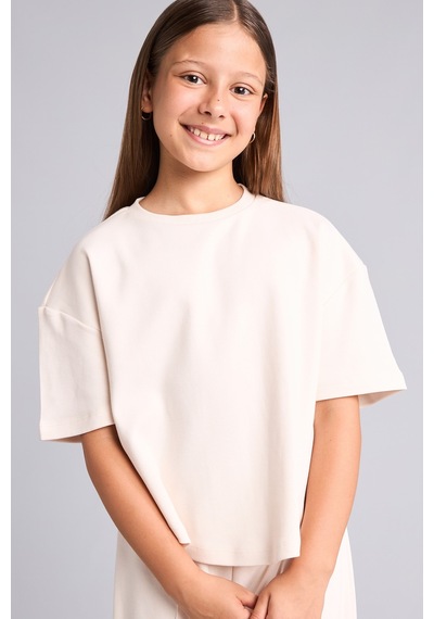 Defacto %100 Pamuk Regular Fit 2li Takım Kız Çocuk I0592a826aubg350 Bej-bg350