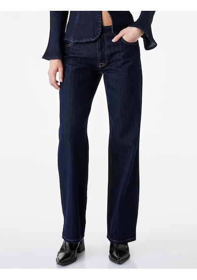 Koton Düşük Bel Cepli Pamuklu Rahat Kesim Düz Paça Denim Pantolon - Straight Fit Jean Raw 7wal40289md 63x