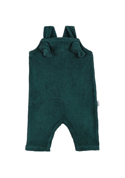 Antebies Organik Yeşil Havlu Alttan Çıtçıtlı Erkek Bebek Salopet