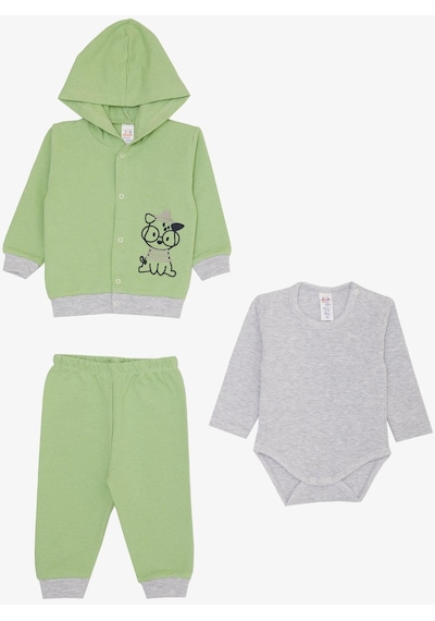 Breeze Erkek Bebek Zıbınlı 3 Lü Takım Sevimli Dalmaçyalı Gözlüklü Köpekçik Nakışlı 4 Ay-1 Yaş, Yeşil Yeşil Breeze Erkek Bebek Zıbınlı 3 Lü Takım Sevimli Dalmaçyalı Gözlüklü Köpekçik Nakışlı 4 Ay-1 Yaş, Yeşil Yeşil