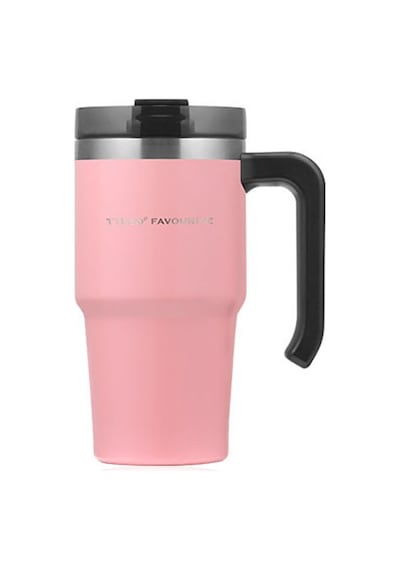 Tyeso Maxus Mug Vakumlu Isı Yalıtımlı Pipetli 600 Ml-Pembe
