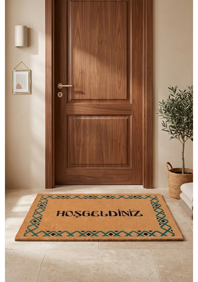 Villadia Home Textile Kapı Önü Paspası Kaymaz Taban Dekoratif Paspas Ev Giriş Antre İç Ve Dış Mekan Paspası 45x70 Cm 11ypycoco